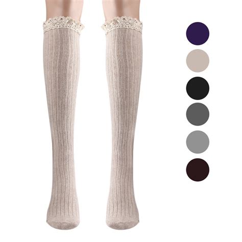 buy feitong women girl lace warmer cotton leg long stockings overknee thigh