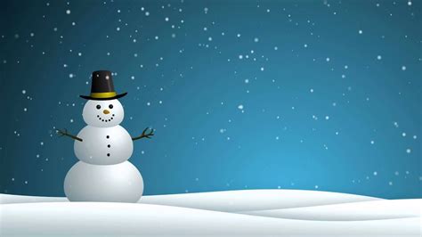 Snowman Animated Background Loop Youtube