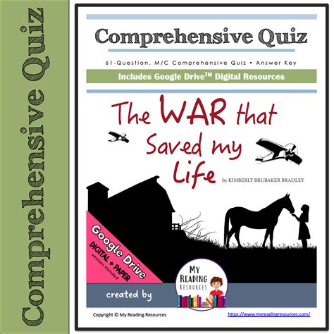 The War That Saved My Life Comprehensive Quiz My Reading Resources