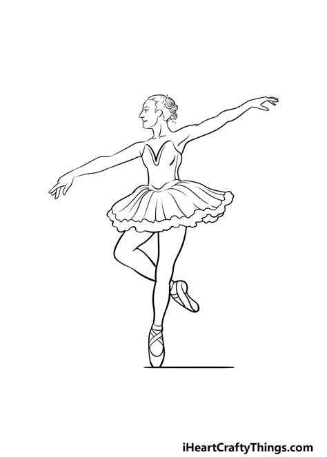 Ballerina Drawing How To Draw A Ballerina Step By Step