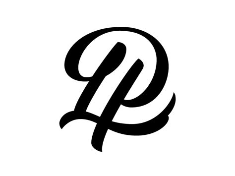 LP Monogram Initials Logo Design Clever Logo Design Salon Logo Design