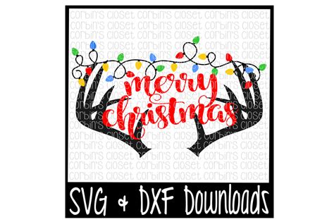 Merry Christmas Antlers Svg 119 File Svg Png Dxf Eps Free