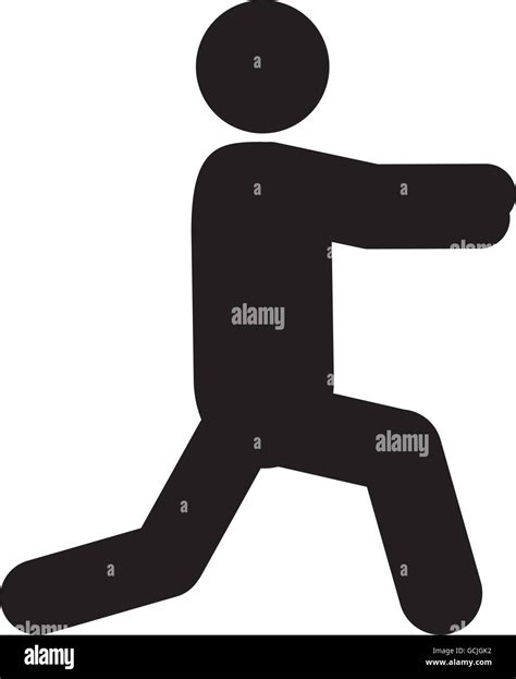 Person Stretching Pictogram Icon Stock Vector Image And Art Alamy