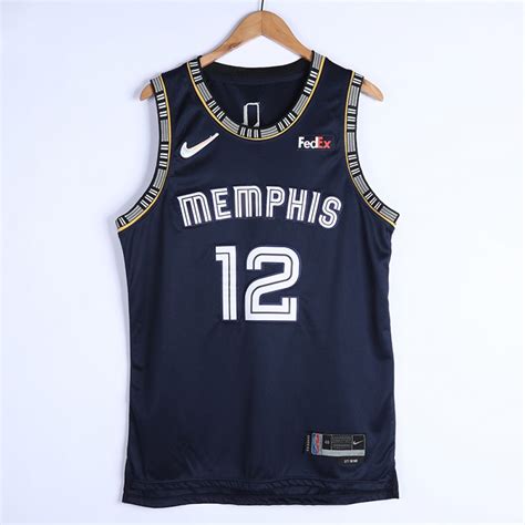 Camiseta Ja Morant 12 Memphis Grizzlies 2022 Edición 75 Aniversario