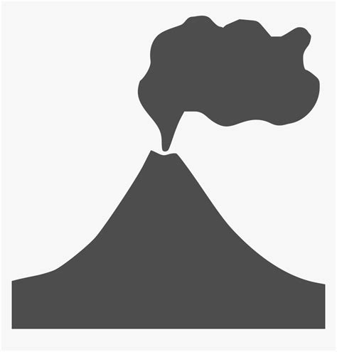Volcano Clipart Black And White
