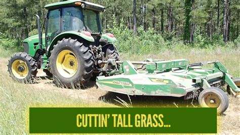 Cutting Tall Grass 😲😲😲”john Deere 5101 At Hollis Farms Youtube