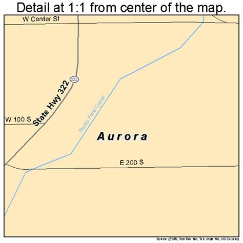 Aurora Utah Street Map 4902740