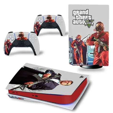 Gta V5 Grand Theft Auto Ps5 Disc Ver Skin Vinyl Decal Wrap Sticker