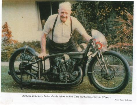 In 1967, burt munro set a land speed record on a modified indian scout. legend New Zealand motorcycle biker Indian Motorcycle Burt ...
