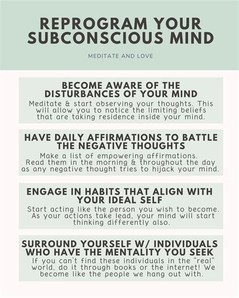 Reprogram Your Subconscious Mind Daily Affirmations Self Development