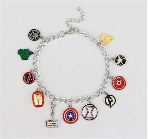 Super Hero Charm Braclet Marvel Jewelry