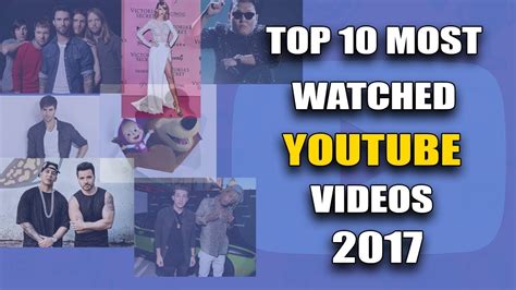 Top 10 Most Watched Youtube Videos 2017 Youtube