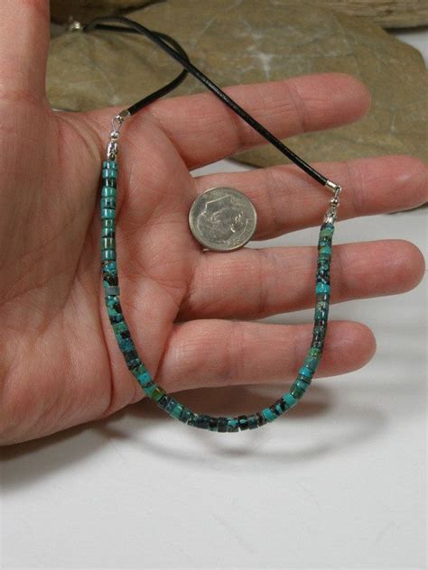 Mens Necklace Turquoise Necklace Leather By Stoneweardesigns Men S