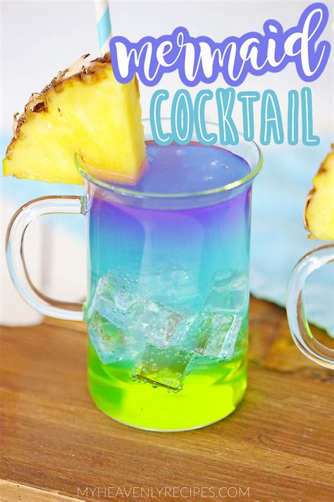 Layered Mermaid Cocktail My Heavenly Recipes