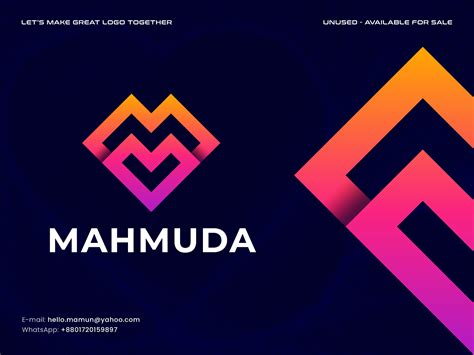 Modern Letter M And Heart Logo By Al Mamun Logo And Branding Expert On