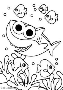 Baby shark and pinkfong coloring pages for kids. Free Printable Baby Shark Coloring Pages For Kids