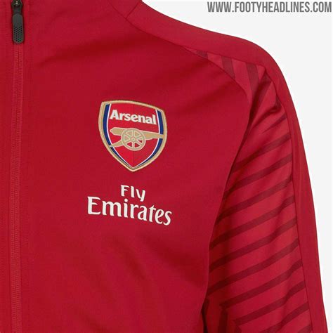 Arsenal 18 19 Home Anthem Jacket And Pre Match Shirt Released Footy