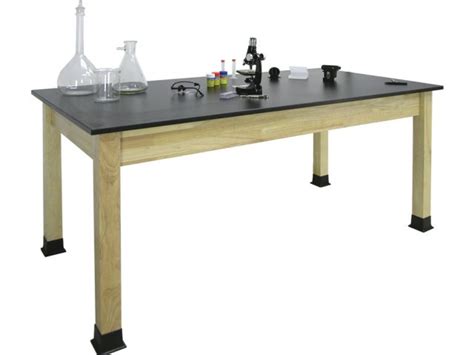 Science Lab Table With Epoxy Resin Top 60x24x30h Lab Tables