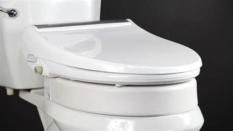 Hinged Elevated Toilet Seat Elongated Bidet Seat Compatible