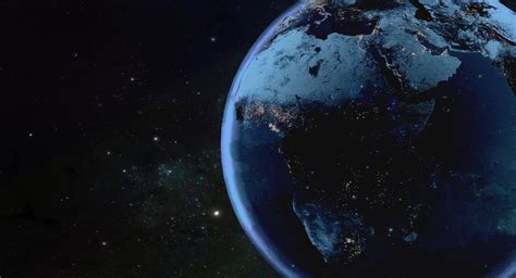 Continent Of Africa On Planet Earth Graphic Wallpaper Space Earth
