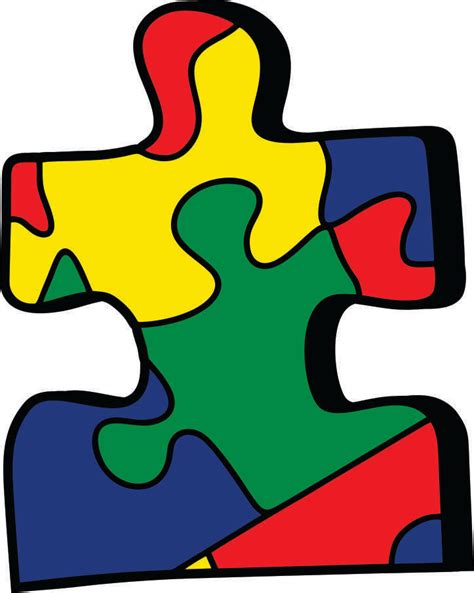 Autism Puzzle Piece Template