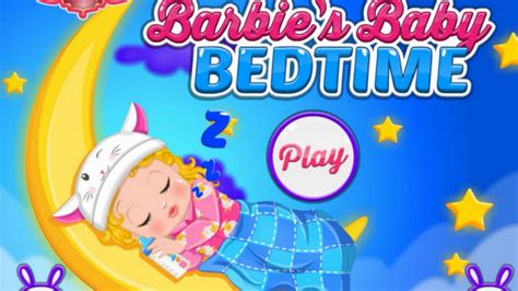 Baby Barbie Bedtime Barbie Game Dress Up Baby Game Youtube