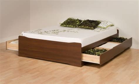 Enjoy floor space and storage with the prepac platform storage bed with 6 drawers. Prepac Coal Harbor Collection Queen Mates Walnut Platform ...