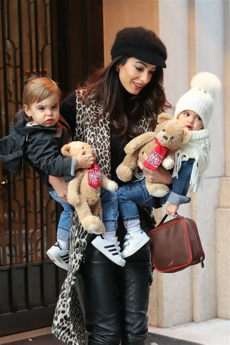 Amal and george clooney became parents. Amal Clooney Steps Out With Twins in New York City | Vogue ...