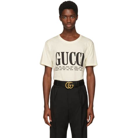 Gucci Off White Gucci Cities T Shirt Gucci