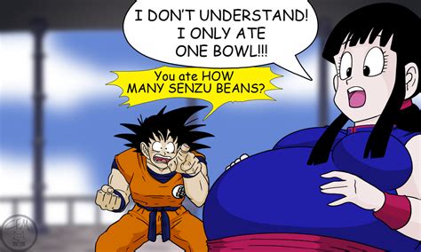 Chi Chi Senzu Bean Inflation By Cleverfoxman On Deviantart