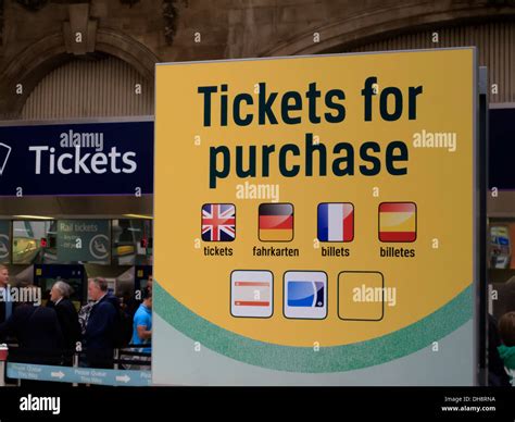 Ticket Machine London England Stock Photo Alamy