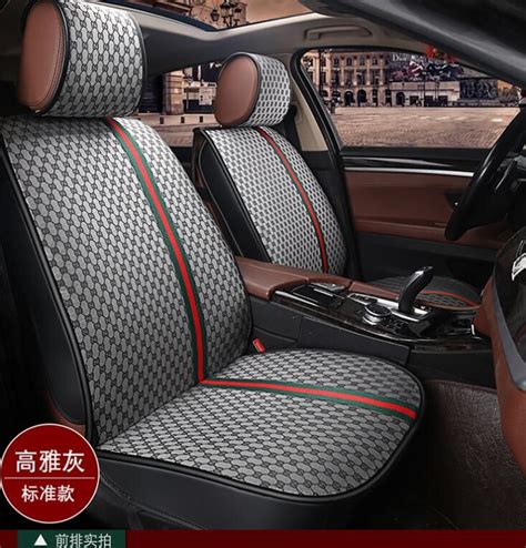 The front bucket cover allows integrated airbag compatibility. $196.06 Beautiful Polyester Fashion Gucci Car Seat Covers ...