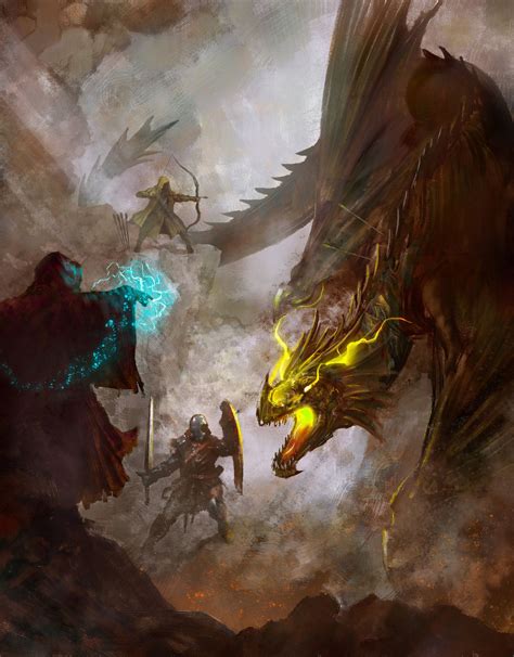 Dragon Slayers By Felix Ortiz Artstation Dragon Slayer Art Fantasy