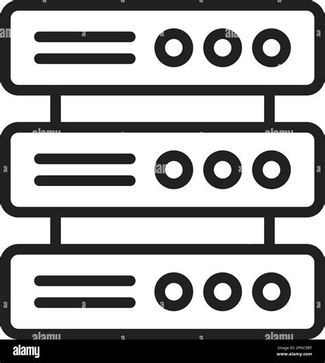 Multiple Servers Icon Vector Image Suitable For Mobile Apps Web Apps