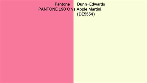 Pantone 190 C Vs Dunn Edwards Apple Martini De5554 Side By Side
