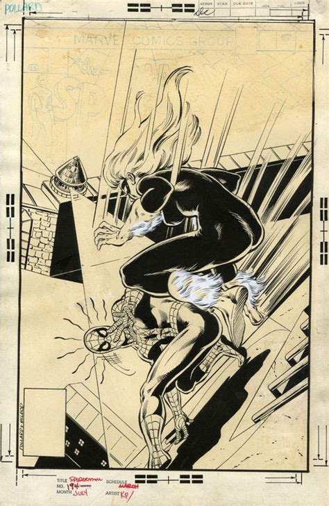 Original Art Amazing Spider Man 194 Cover 1979 Unpublished By Keith Pollard And Bob