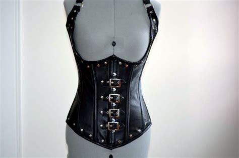 Gothic Leather Corset Vest Corsettery Authentic Corsets Usa