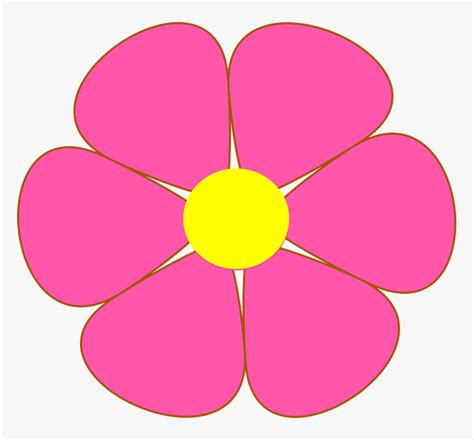 Flower 6 Petals Clipart Hd Png Download Kindpng