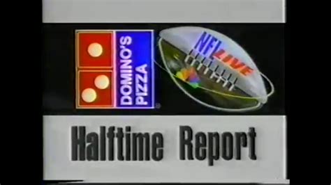 1994 10 09 Nfl Live Dominoes Halftime Report Youtube