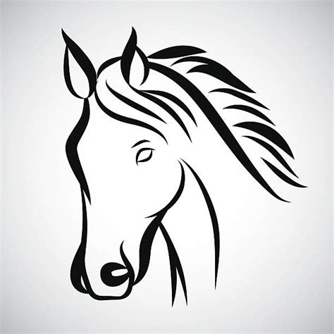 Best Horse Head Tattoo Illustrations Royalty Free Vector Graphics