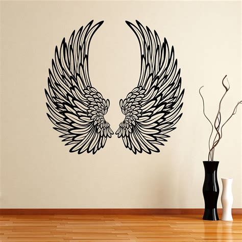 Decorative Angel Wings Wall Sticker Decal B Wall Art Diy Paint