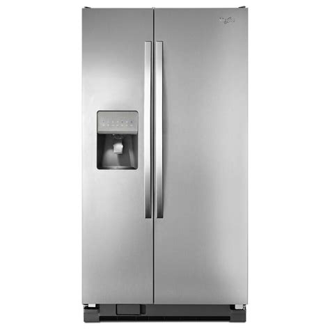 Shop Whirlpool 21 2 Cu Ft Side By Side Refrigerator With Single Ice