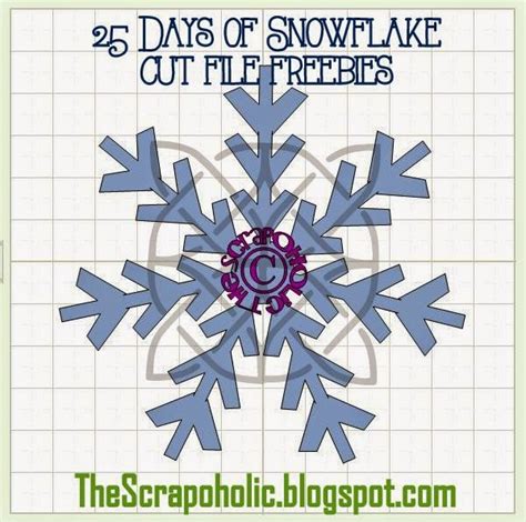 The Scrapoholic 25 Days Of Snowflake Cut File Freebies Day 22