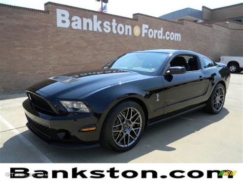 2012 Black Ford Mustang Shelby Gt500 Svt Performance Package Coupe