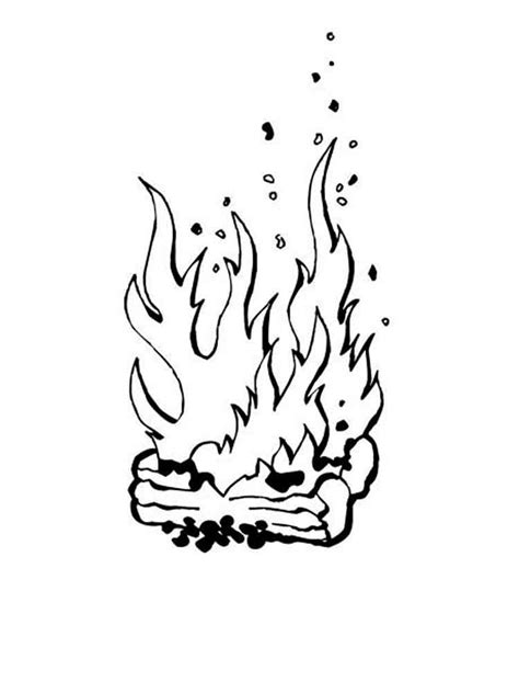 Fire coloring pages. Download and print Fire coloring pages