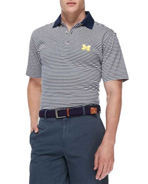 Peter millar is a premium american lifestyle brand founded in 2001 in raleigh, north carolina which produces casual sportswear, tailored dress furnishings, luxury and performance golf attire for men and women. Lyst - Peter Millar University Of Michigan Gameday College ...