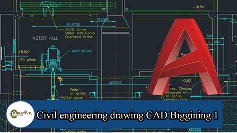 Civil Engineering Drawing Cad Biggining 1 Youtube