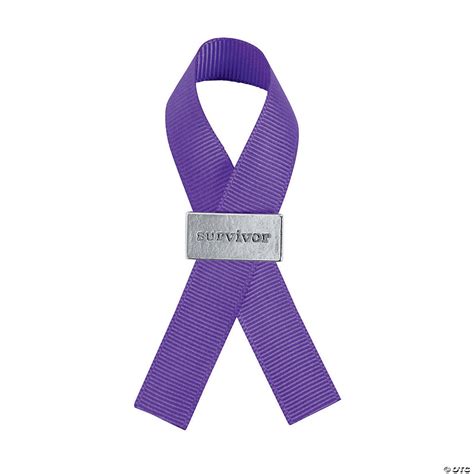 Purple Survivor Ribbon Pins Oriental Trading