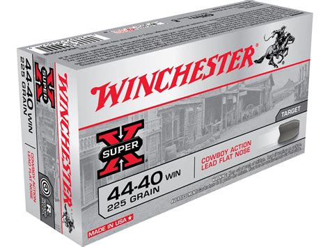 Winchester Usa Cowboy Ammo 44 40 Wcf 225 Grain Lead Flat Nose