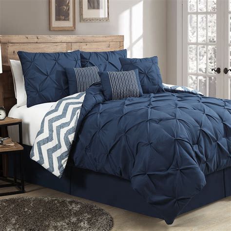 Save up to 70% on queen comforter sets duck river textile queen comforter sets sale feature the following: What Will You Get When Choose Queen Size Navy Blue Bedding ...